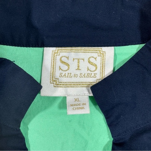 STS Sail To Sable Colorblock Shift Dress Size XL Green Blue - Picture 3 of 6